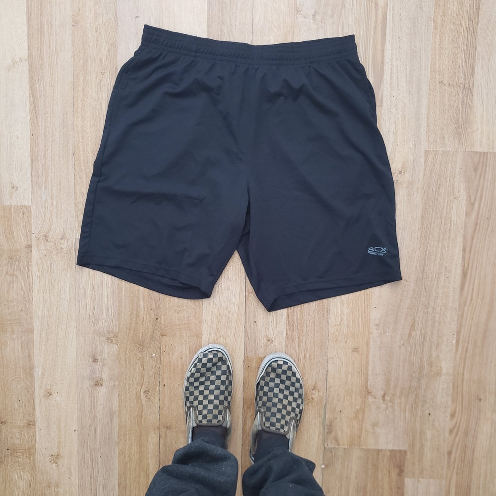 Active USA Black Athletic Men's Shorts
